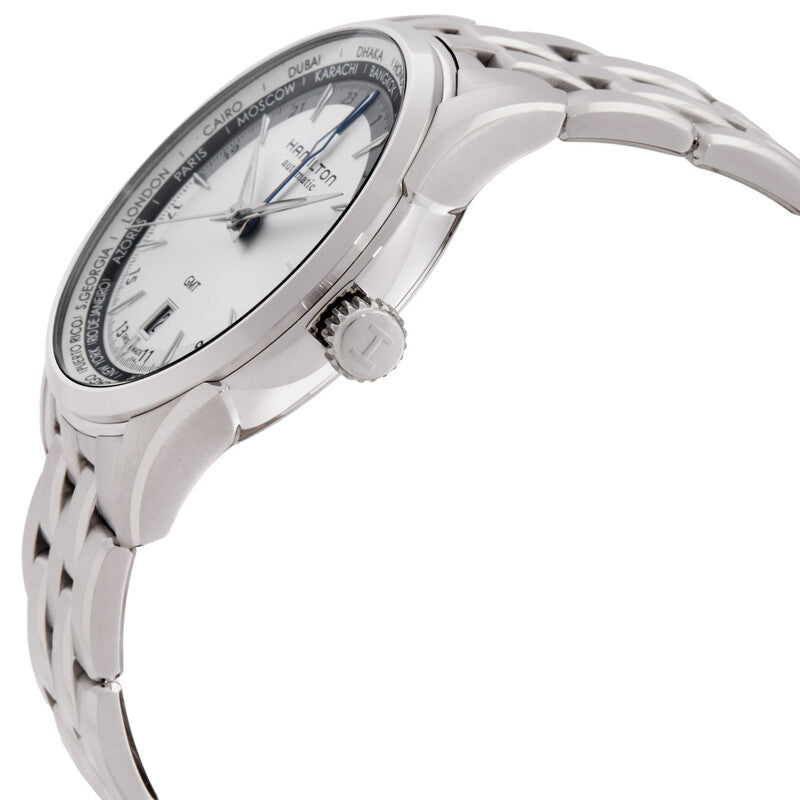 Hamilton Jazzmaster Gmt Automatic Silver Dial Mens Watch