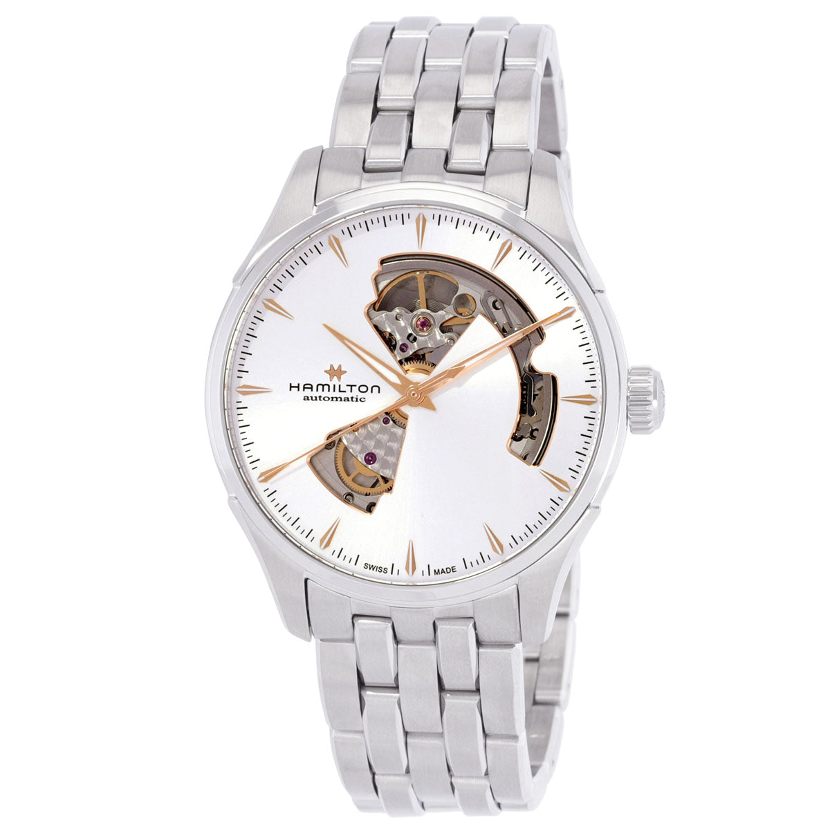 Hamilton Jazzmaster Open Heart Auto Automatic Silver Dial Watch