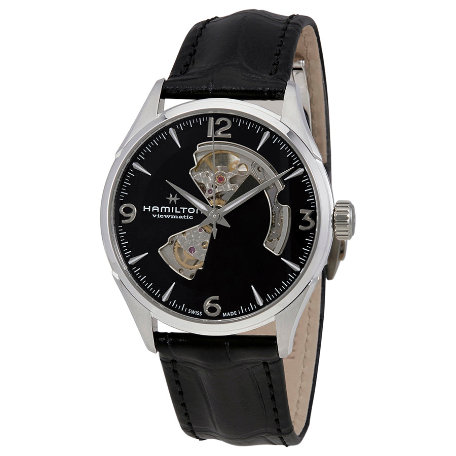 Hamilton Jazzmaster Automatic Open Heart Black Dial Mens Watch