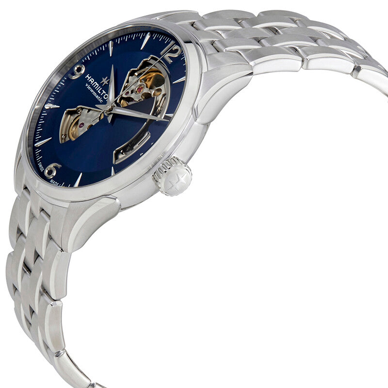 Hamilton Jazzmaster Automatic Open Heart Blue Dial Mens Watch