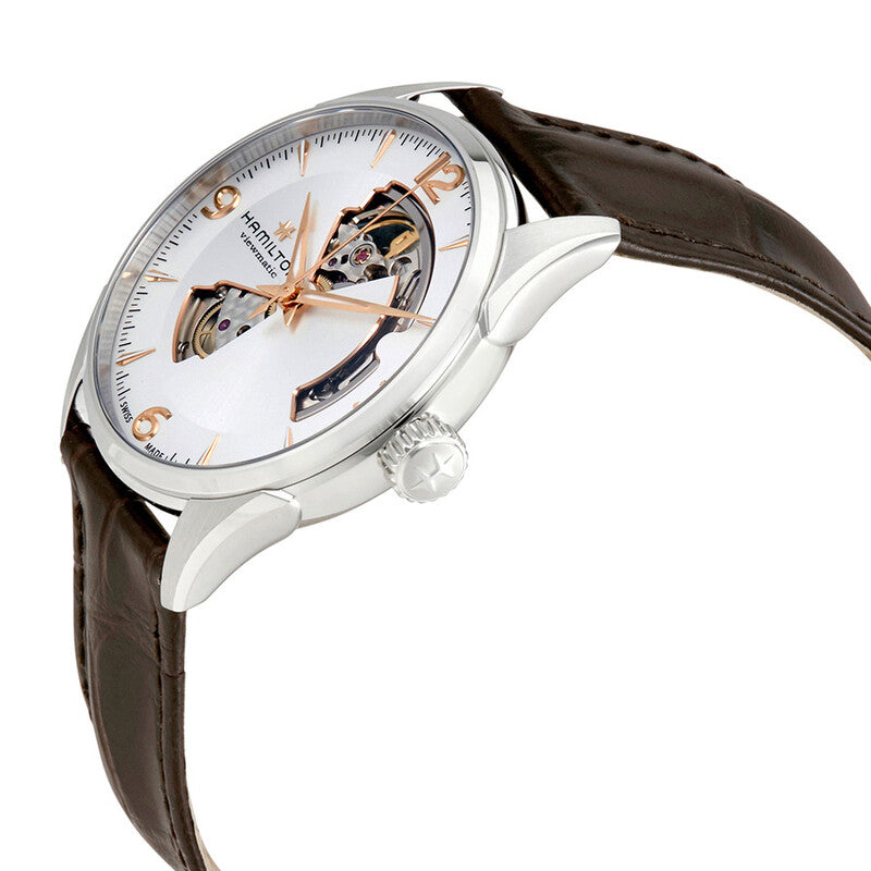 Hamilton Jazzmaster Open Heart Silver Dial Mens Watch