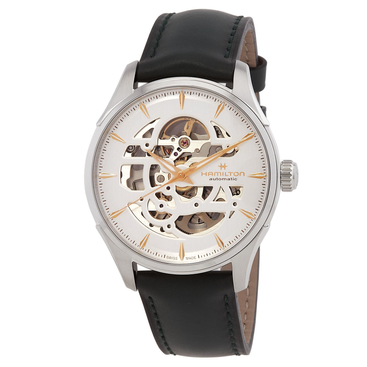 Hamilton Jazzmaster Skeleton Automatic White Dial Mens Watch