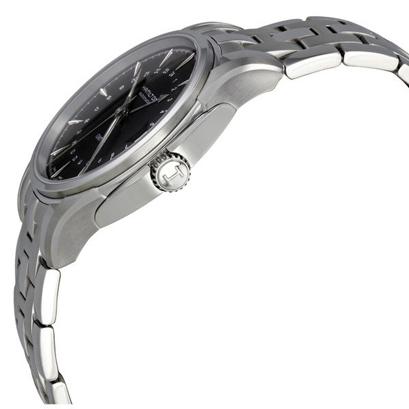 Hamilton Jazzmaster Traveler Black Dial Gmt Mens Watch