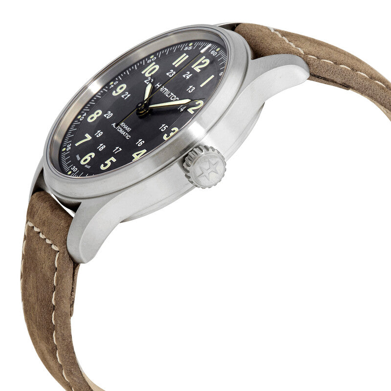 Hamilton Khaki Field Automatic Black Dial Mens Watch