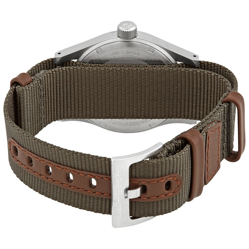 Hamilton Khaki Field Hand Wind Black Dial Mens Watch