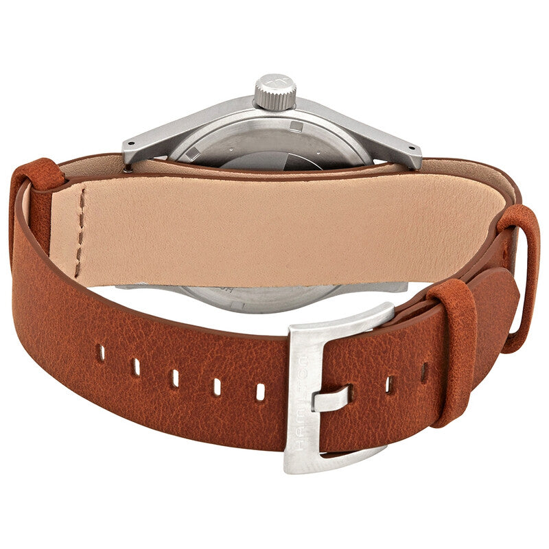 Hamilton Khaki Field Hand Wind Black Dial Mens Watch