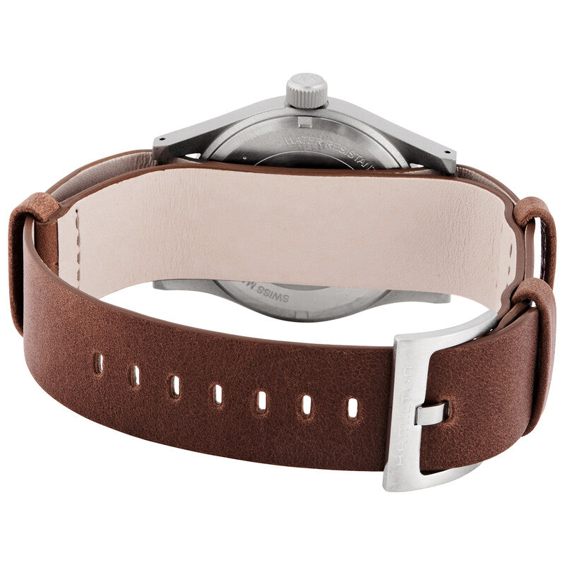 Hamilton Khaki Field Hand Wind White Dial Mens Watch