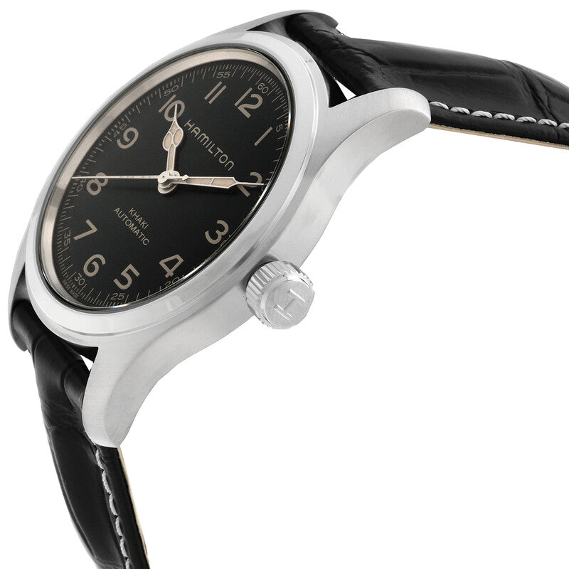 Hamilton Khaki Field Murph Automatic Black Dial Mens Watch Bundle