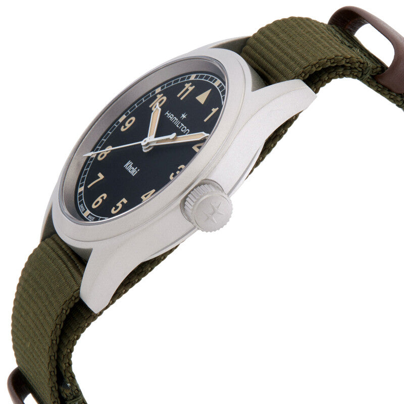 Hamilton Khaki Field Quartz Black Dial Watch