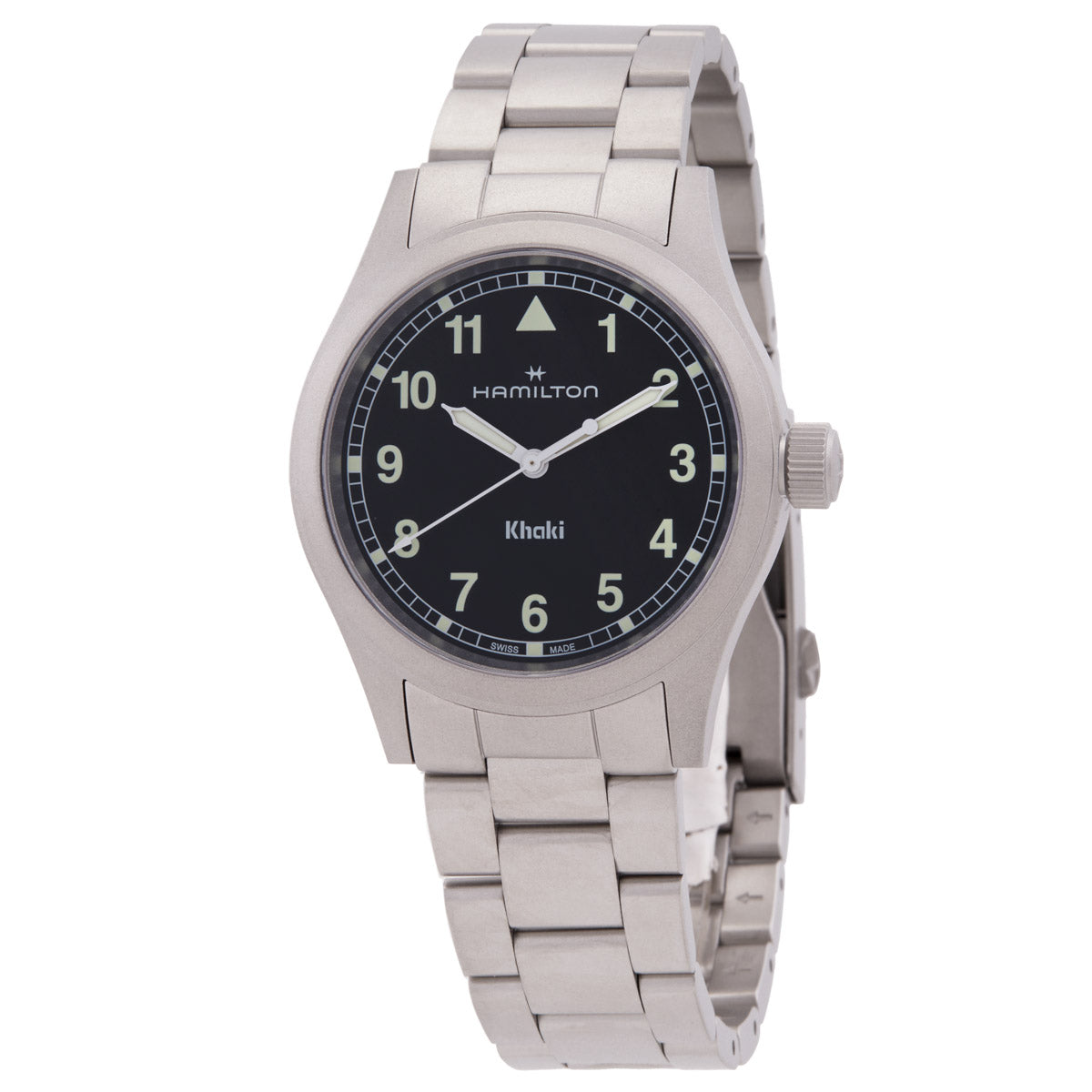 Hamilton Khaki Field Quartz Black Dial Watch