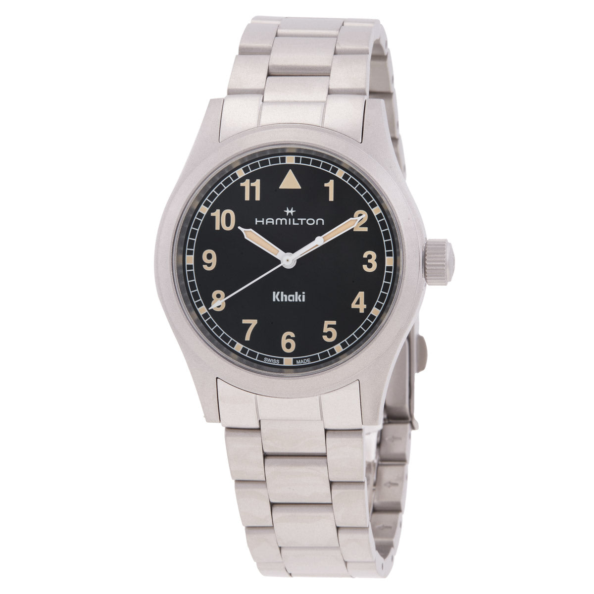 Hamilton Khaki Field Quartz Black Dial Watch