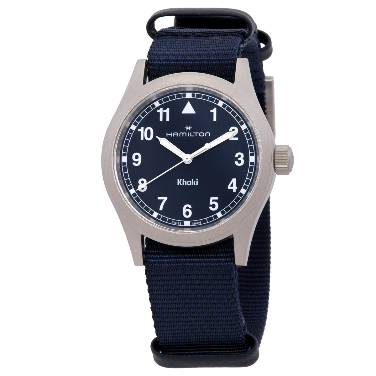 Hamilton Khaki Field Quartz Blue Dial Watch