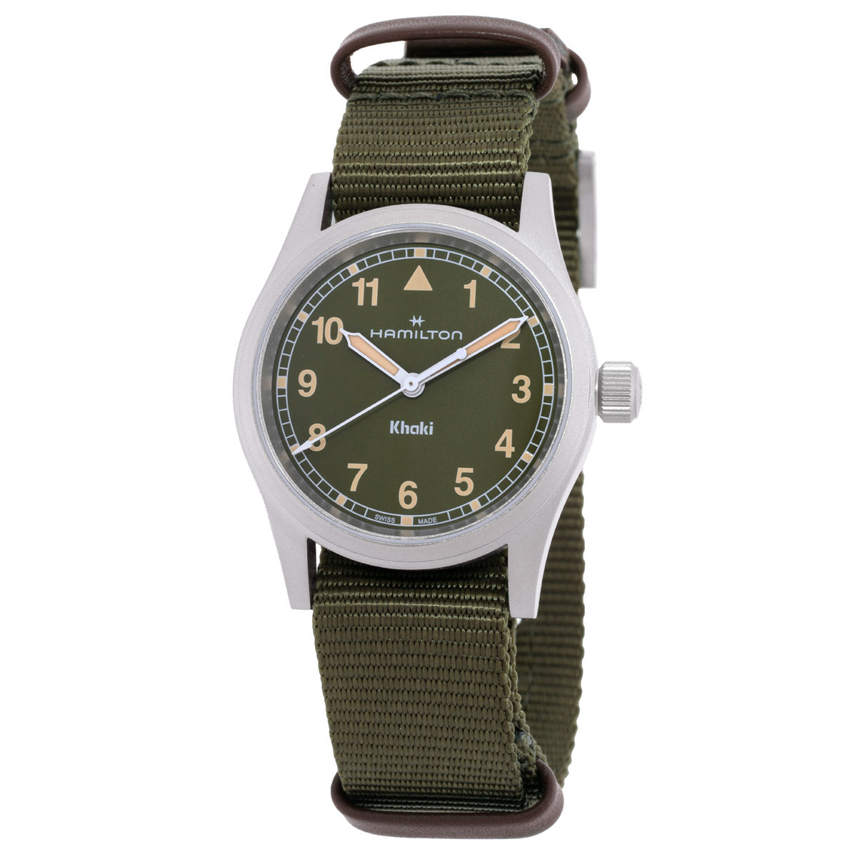Hamilton Khaki Field Quartz Green Dial Women's Watch