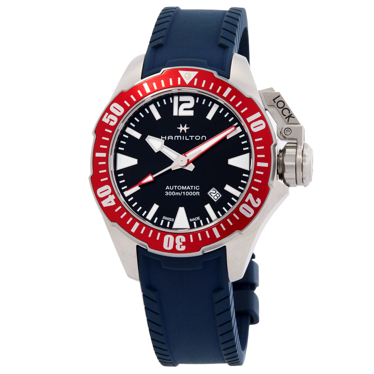 Hamilton Khaki Navy Automatic Black Dial Mens Watch