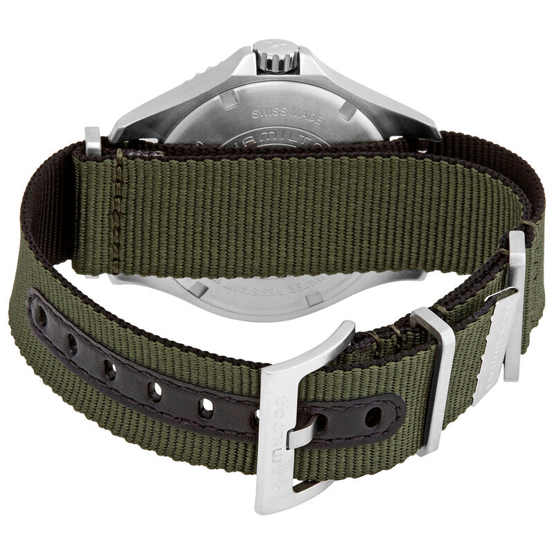 Hamilton Khaki Navy Automatic Green Dial Sprite Bezel Mens Watch