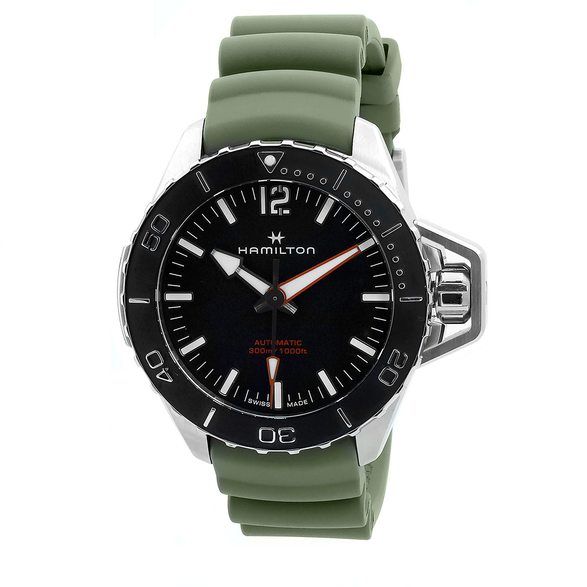 Hamilton Khaki Navy Frogman Automatic Black Dial Mens Watch