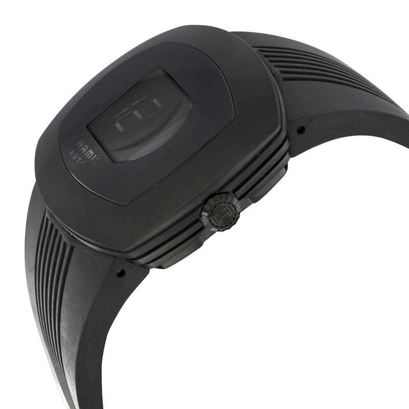 Hamilton Pulsomatic Black Digital Dial Black Pvd Mens Watch