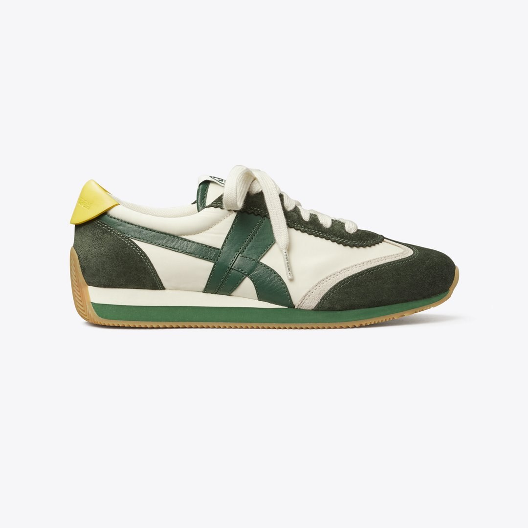 Tory Burch Hank Sneaker New Ivory / MILITARE