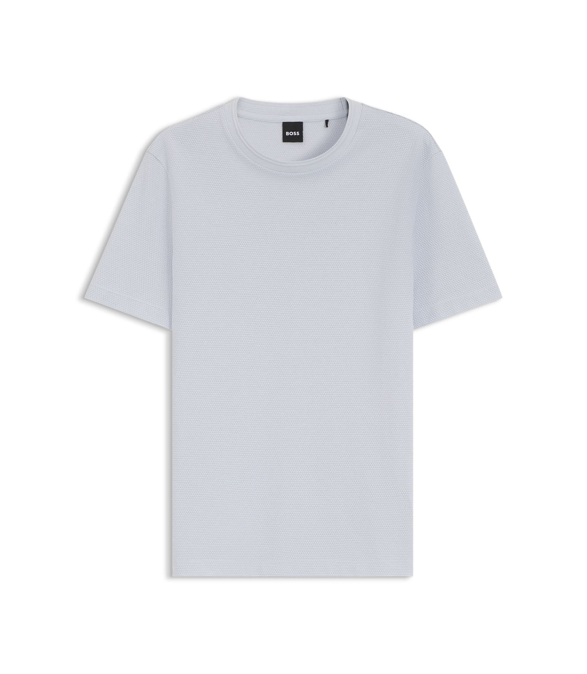 Boss Bubble Jacquard Structure T Shirt In A Cotton Blend Light Purple