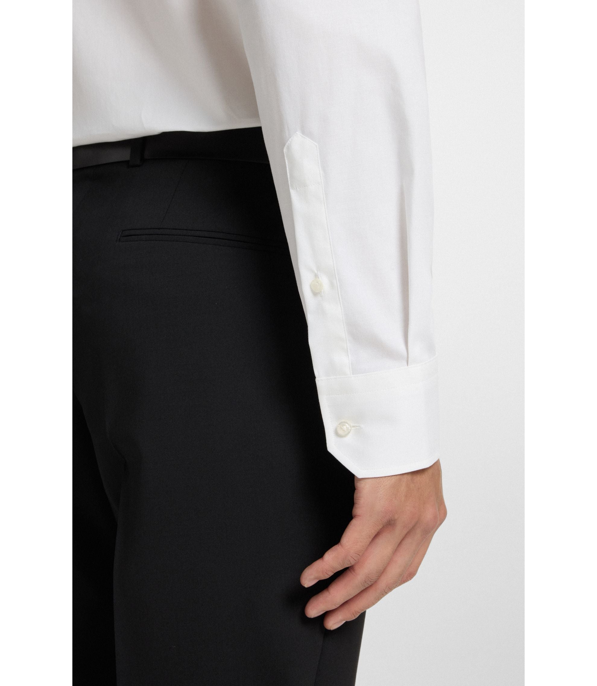 Boss Regular Fit Stretch Twill Dress Shirt White
