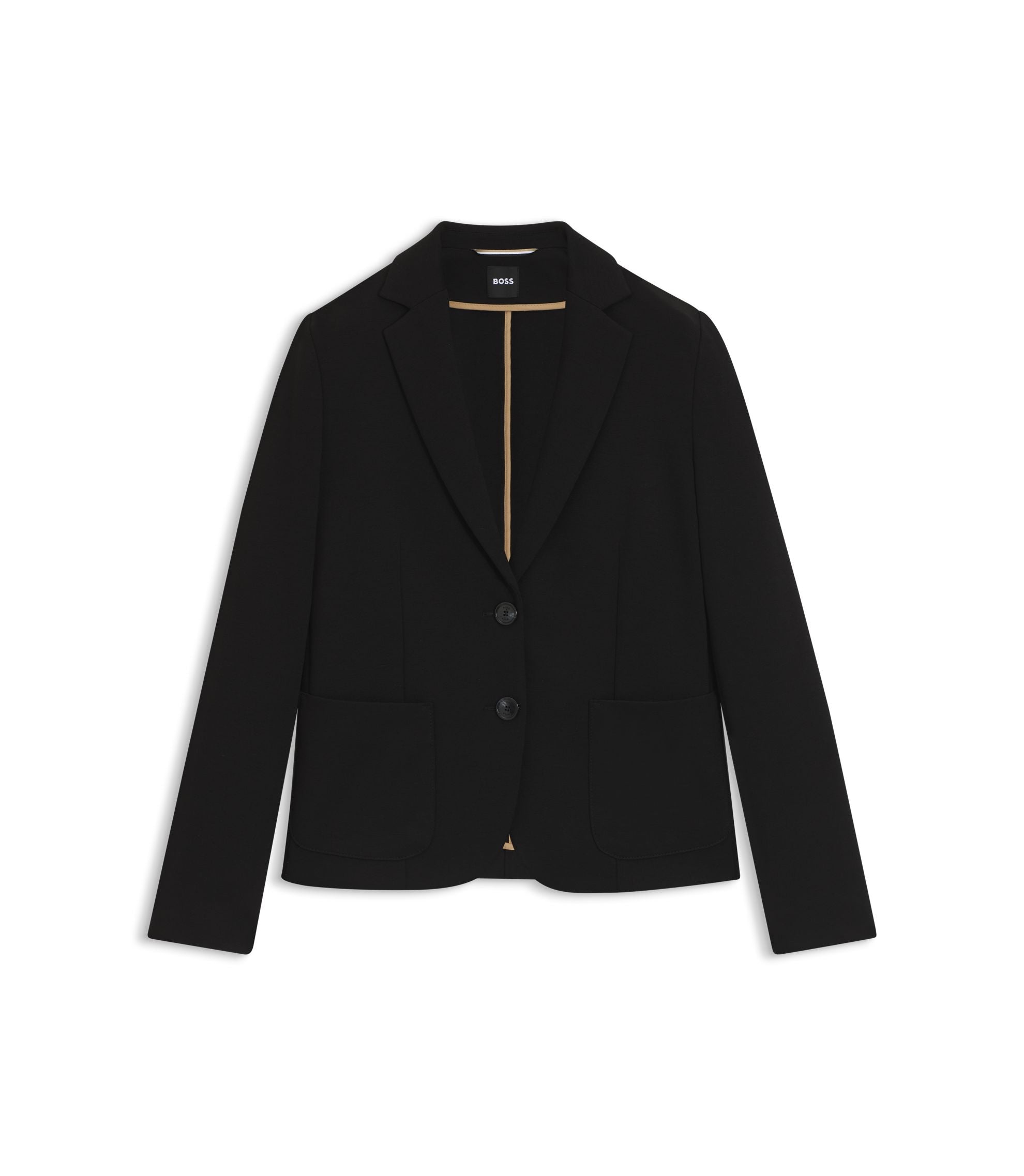 Boss Slim Fit Jacket In Stretch Fabric Black Women's