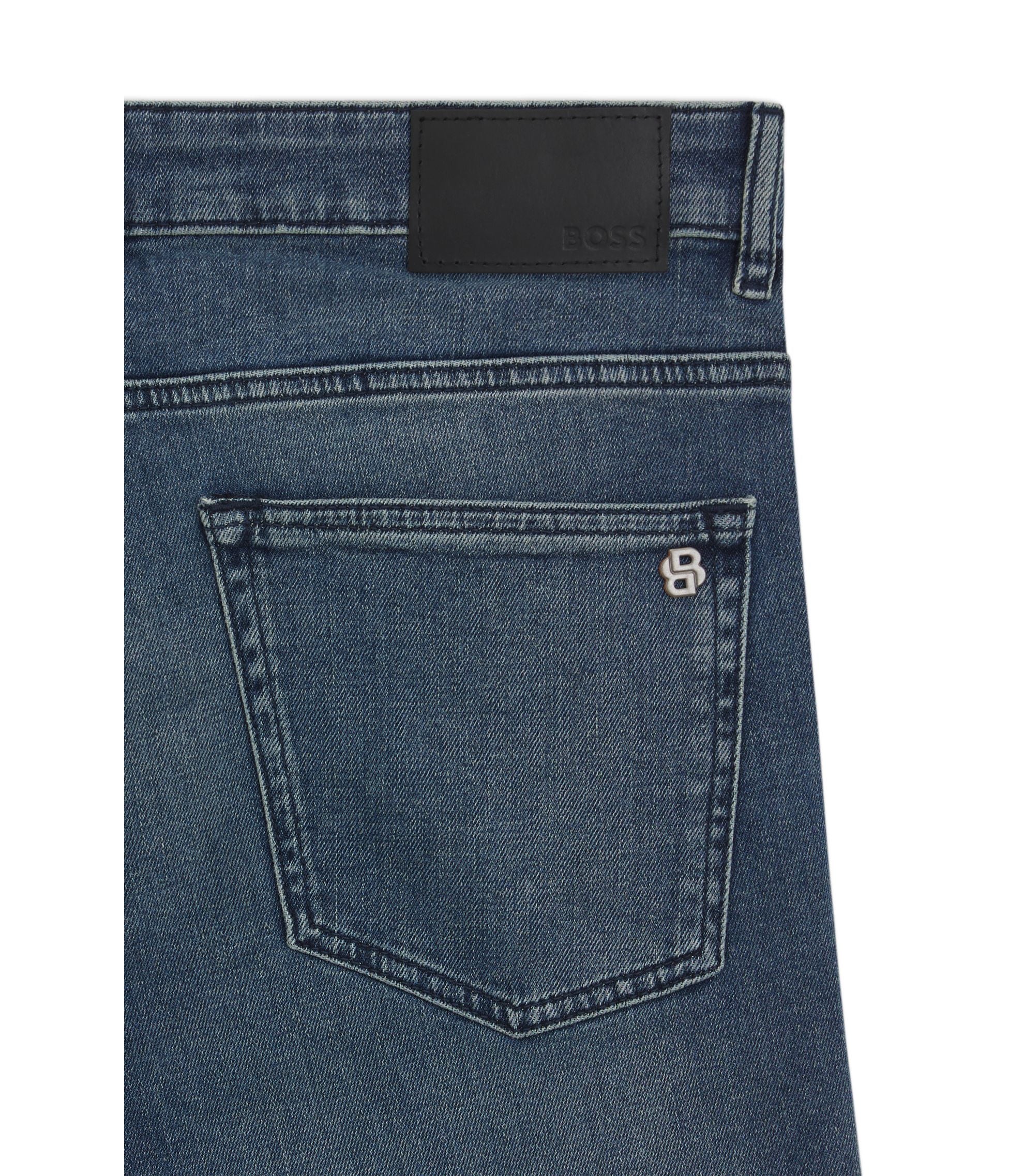 Boss Delaware Slim Fit Jeans In Blue Comfort Stretch Denim Blue