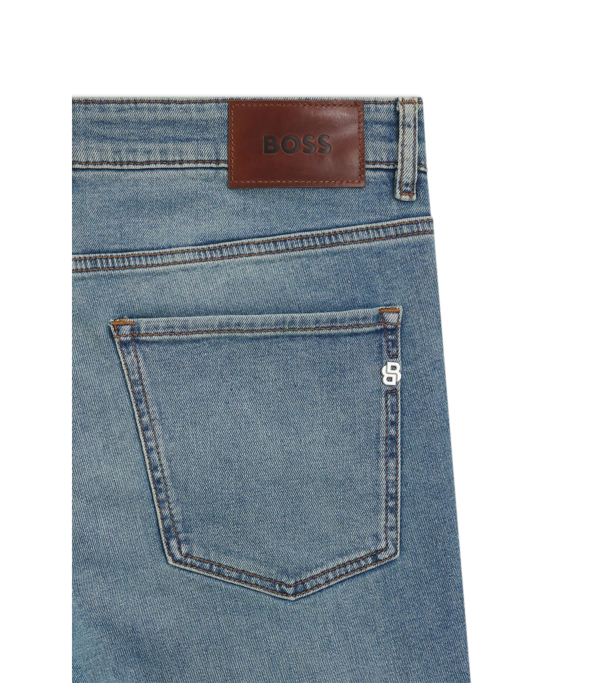 Boss Delaware Slim Fit Jeans In Blue Comfort Stretch Denim Blue
