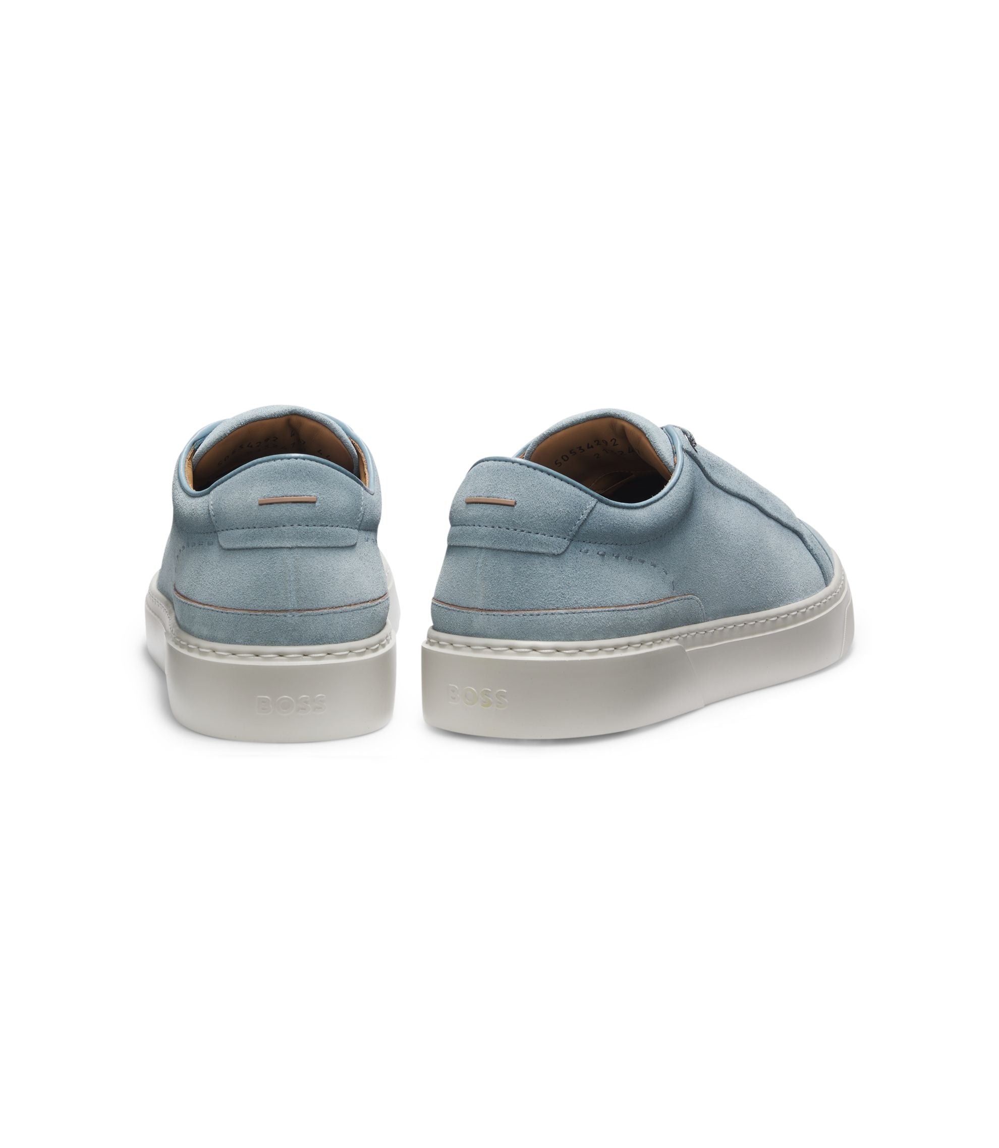 Boss Gary Trainers In Suede Light Blue Light Blue