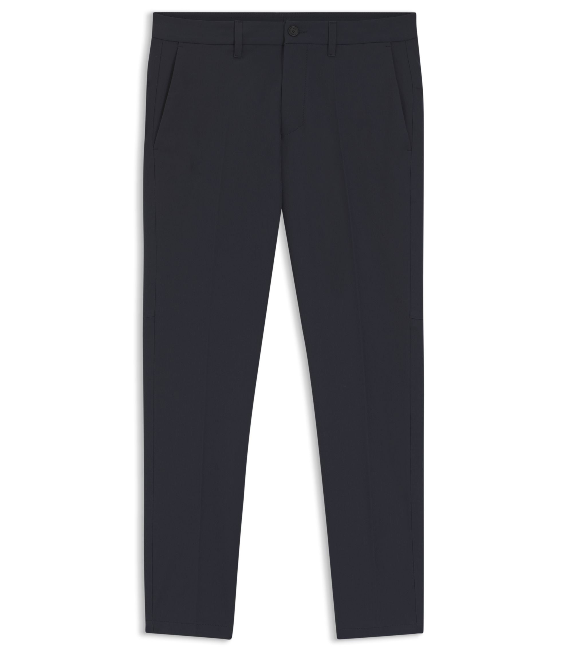Boss Slim Fit Pants In Water Repellent Stretch Fabric Dark Blue