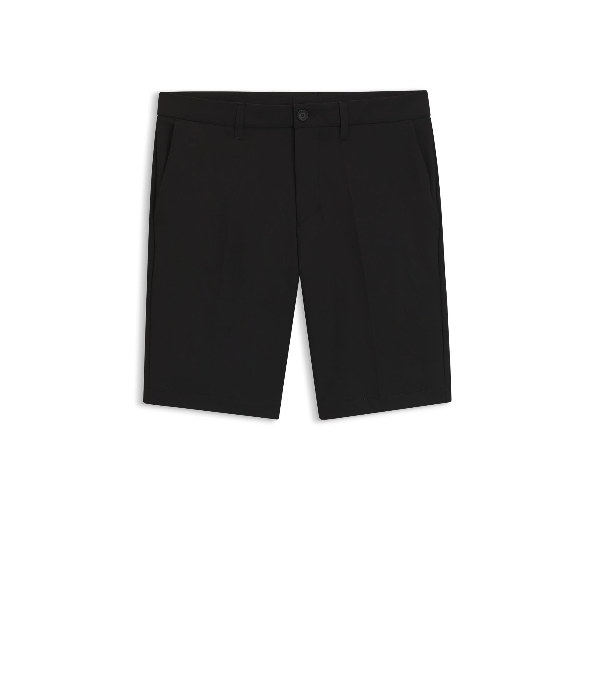 Boss Slim Fit Shorts In Water Repellent Stretch Fabric Black
