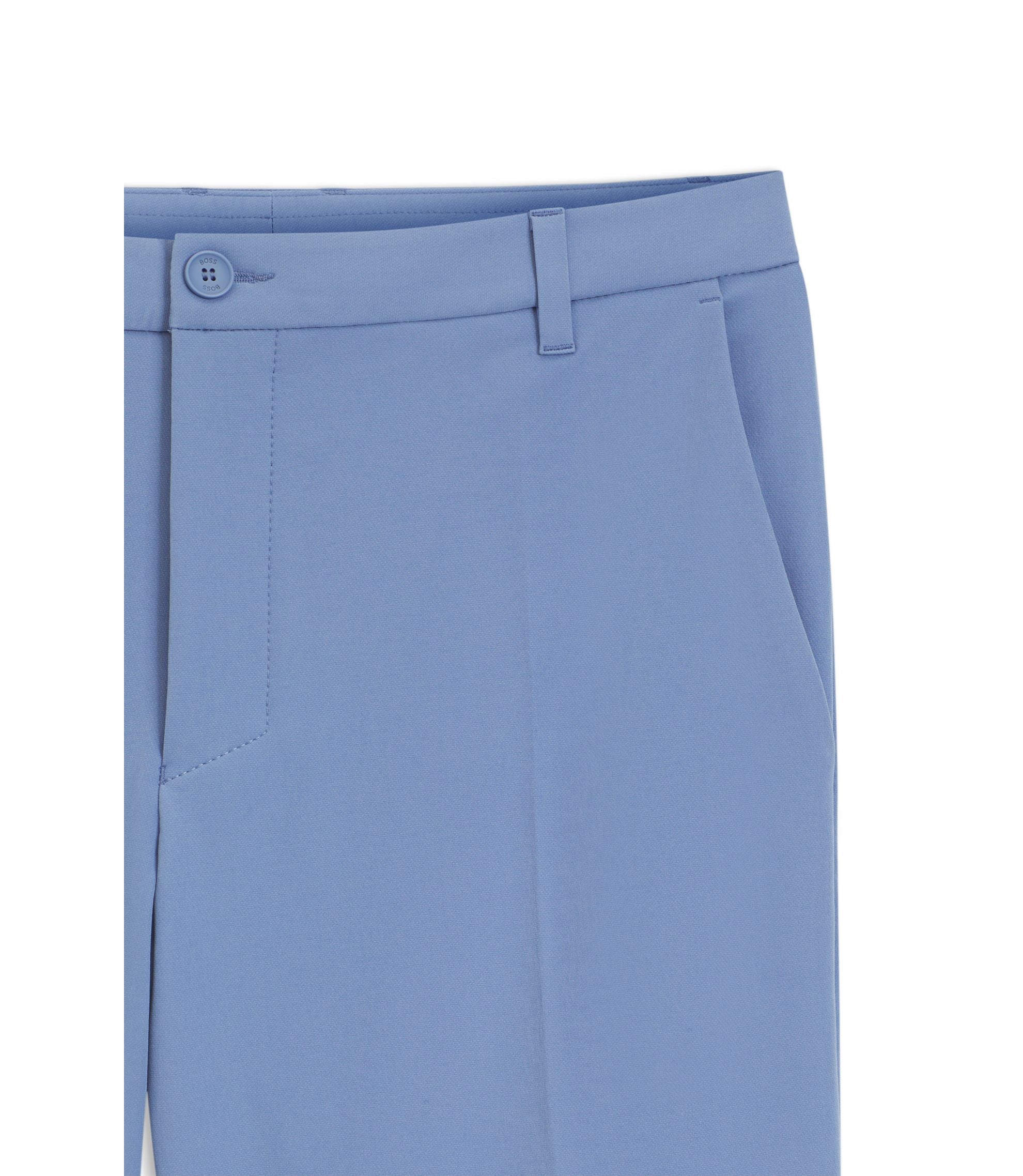 Boss Slim Fit Shorts In Water Repellent Stretch Fabric Light Blue