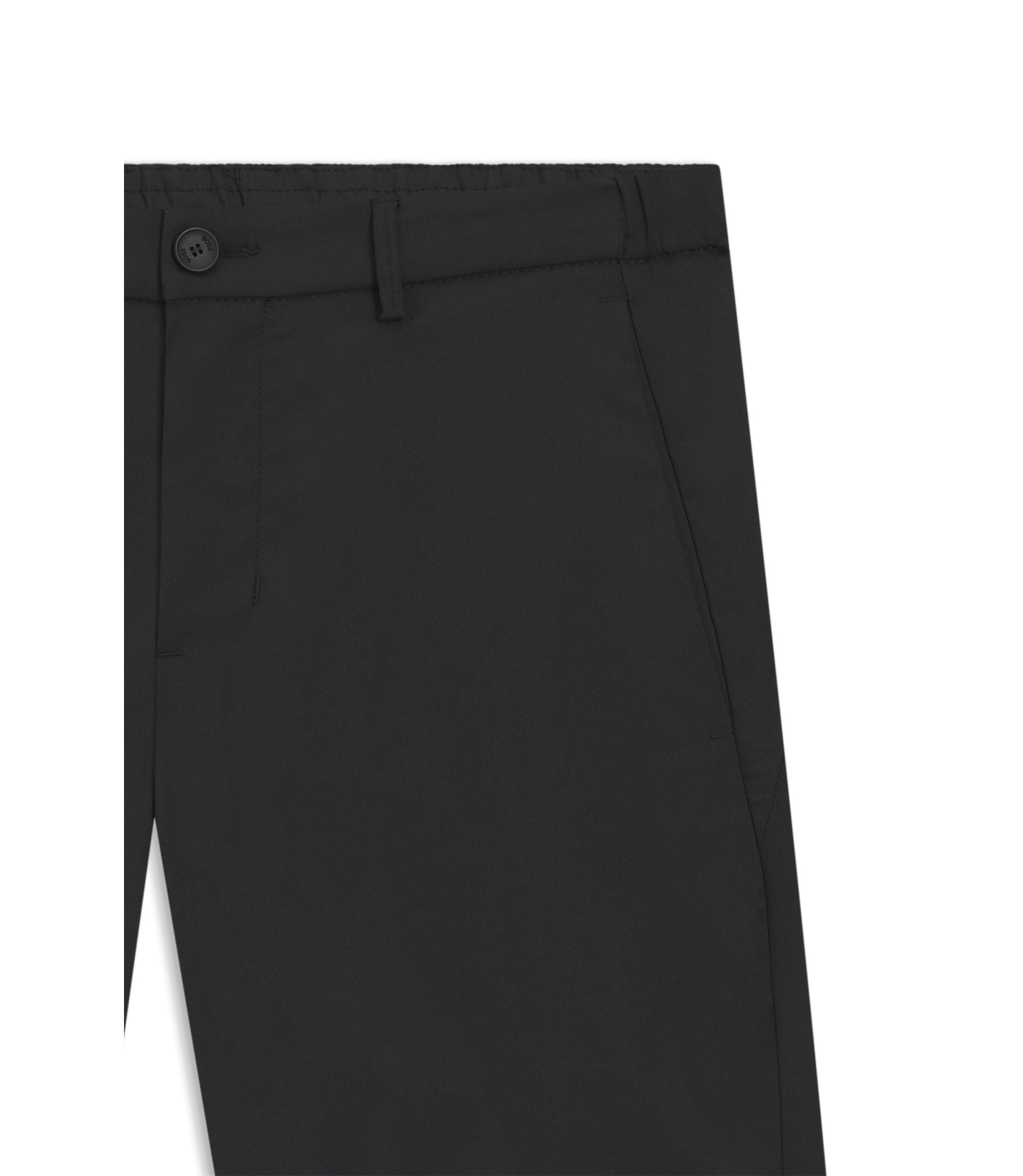 Boss Easy Iron Shorts With Water Repellent Finish Black