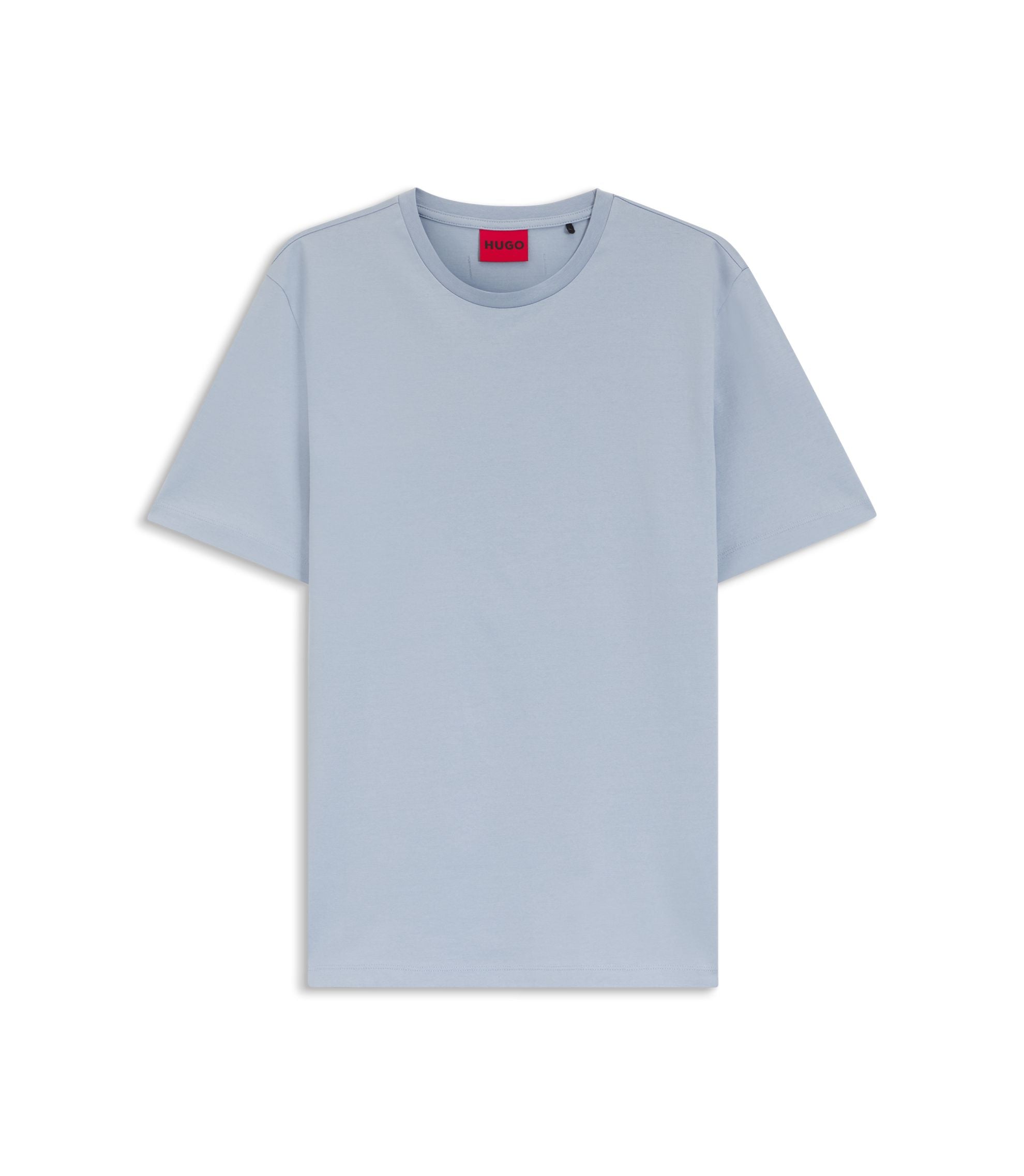 Hugo Slim Fit T Shirt With Mercerised Cotton Purple