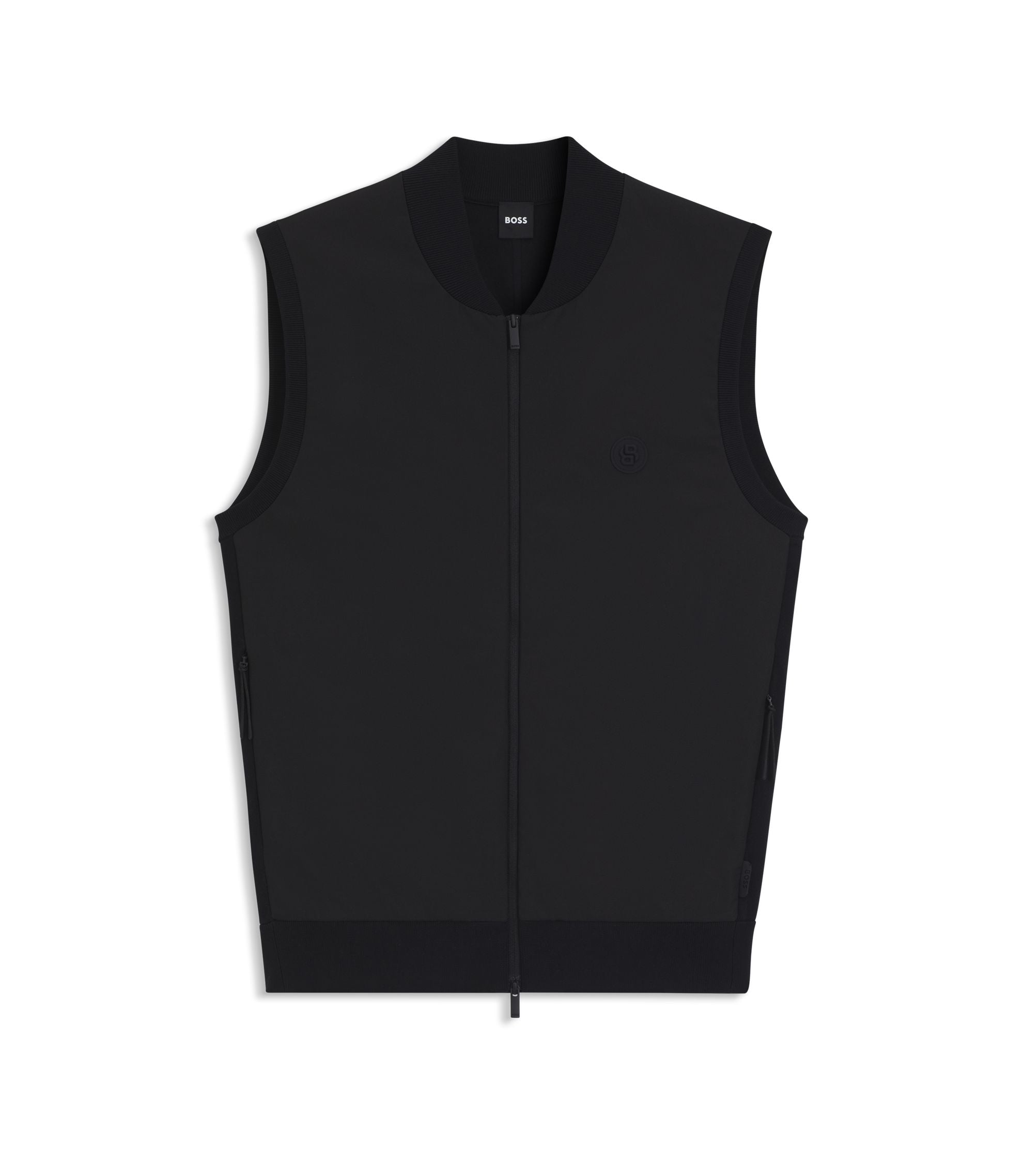 Boss Weather Protection Gilet In A Regular Fit Black