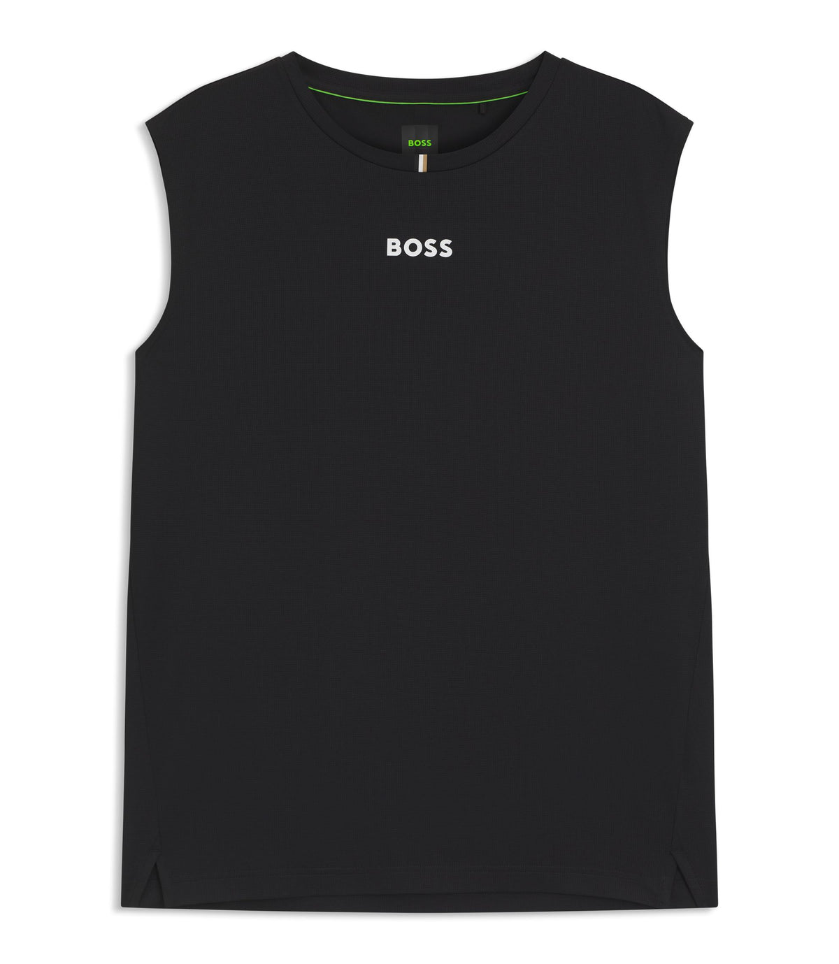 Boss Active Quick Dry Tank Top With Contrast Logo Black