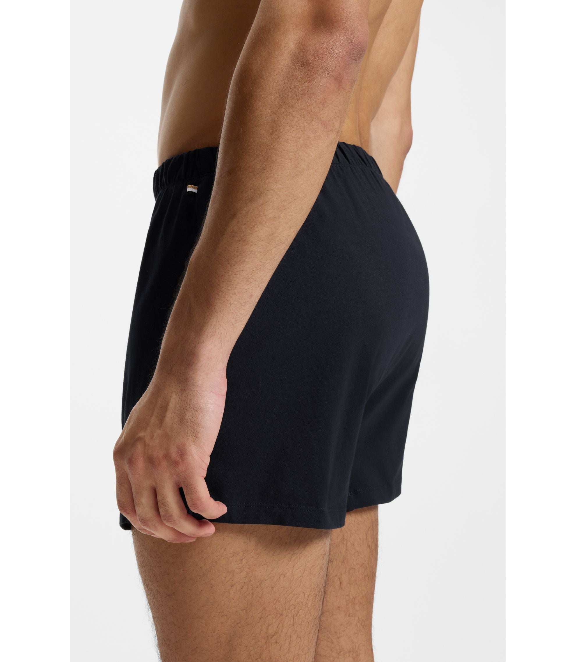 Boss Two Pack Of Boxer Shorts In Stretch Cotton Patterned