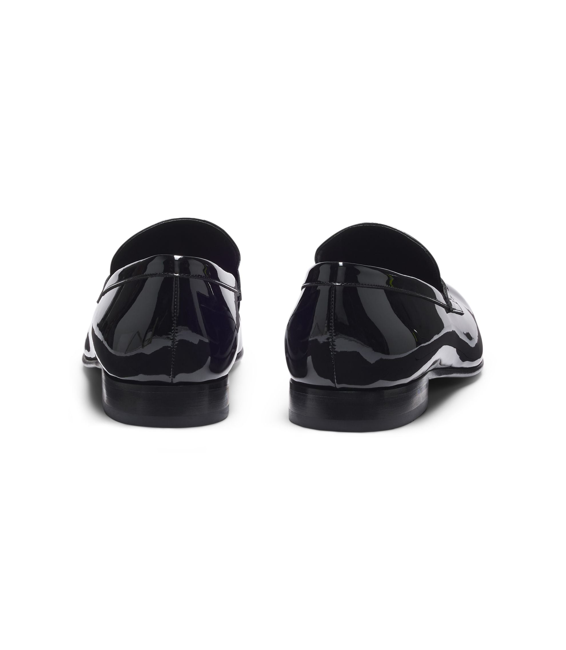 Boss Penny Loafers In Patent Faux Leather Black Black