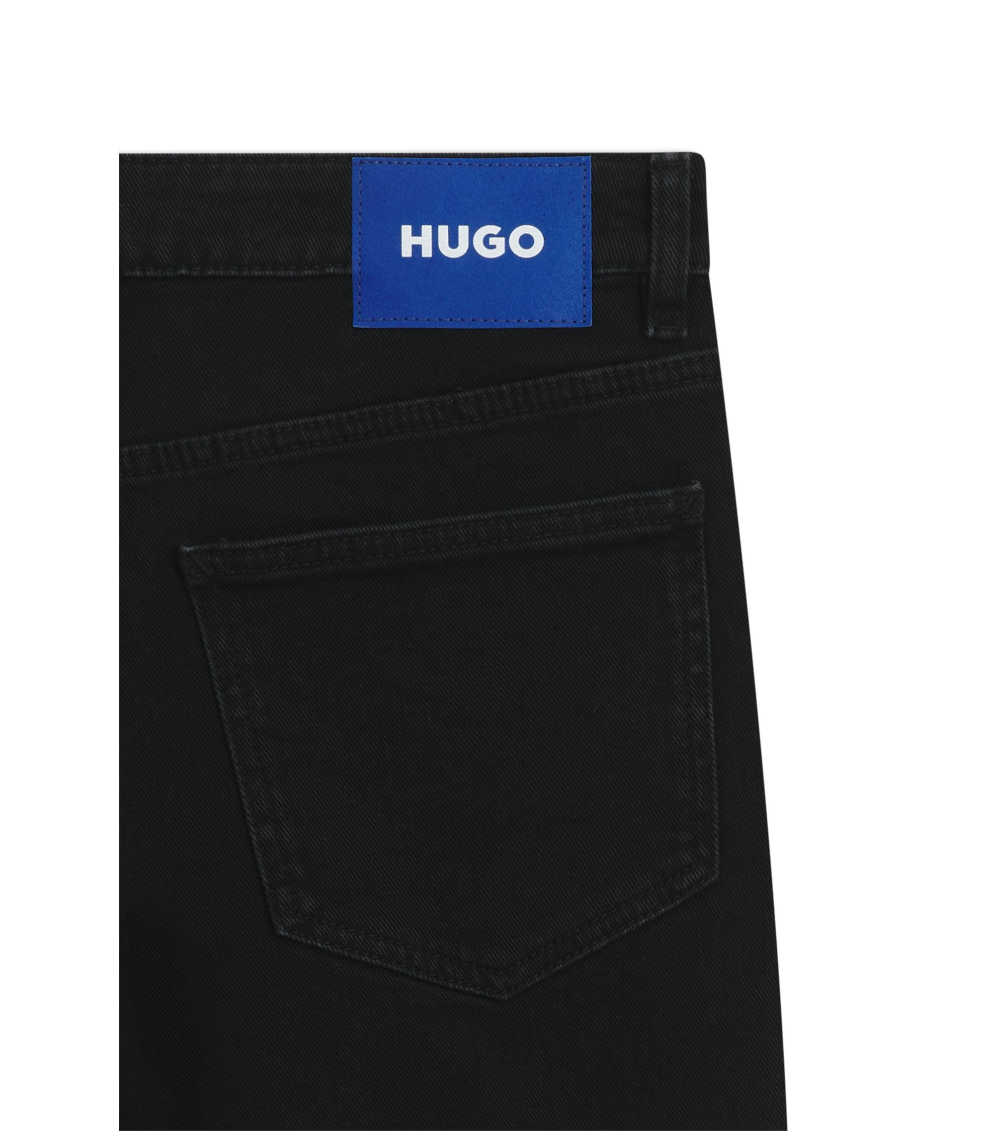 Hugo Slim Fit Jeans With Rhinestone Logos Black Women's