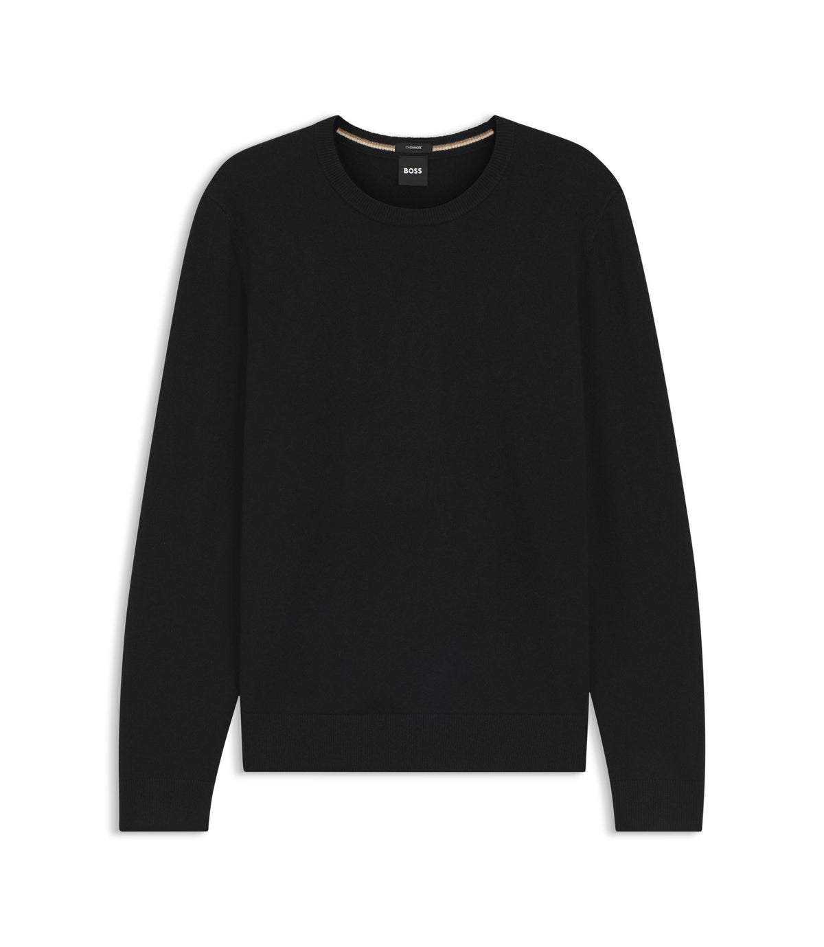 Boss Cashmere Sweater In A Regular Fit Black