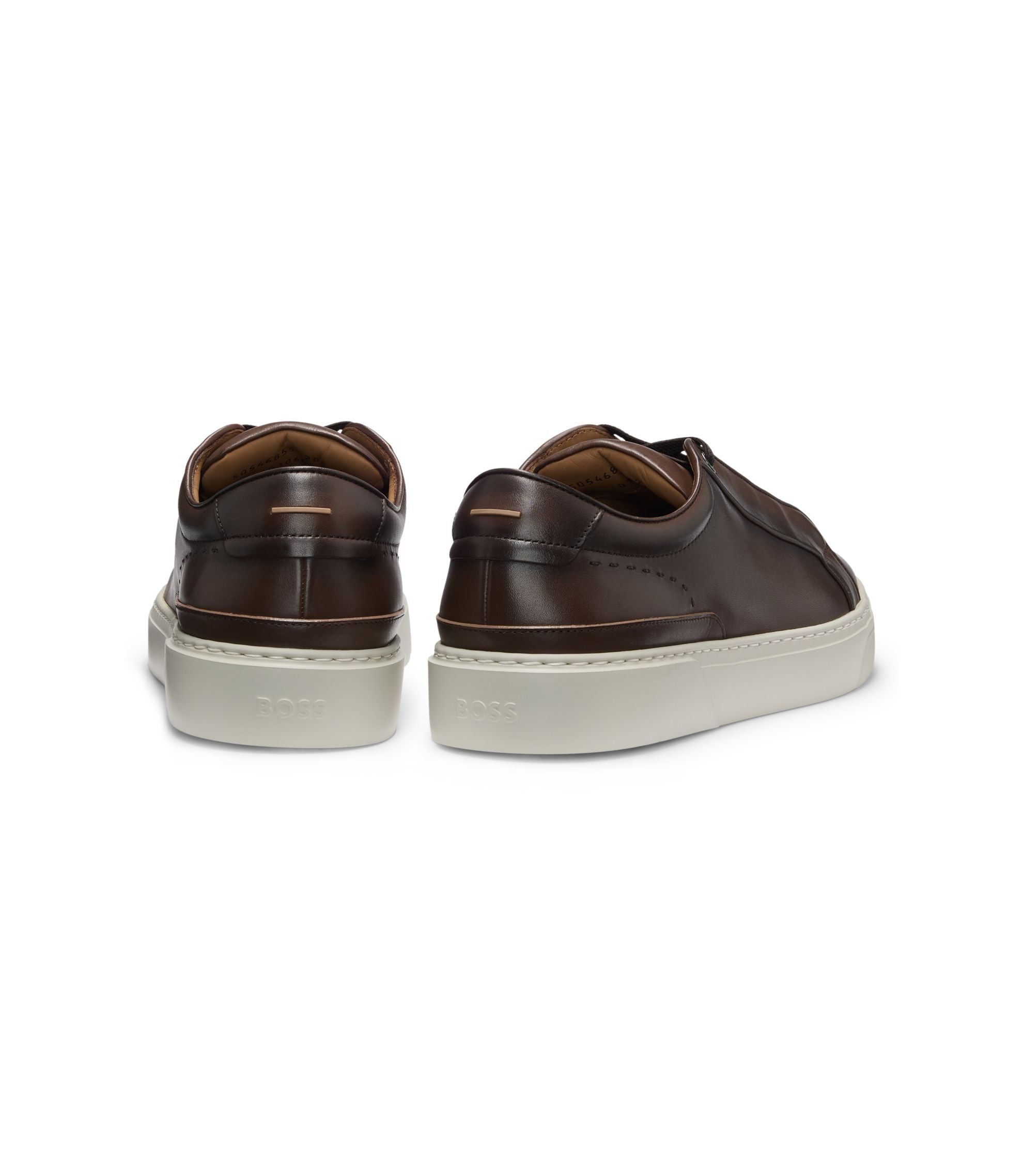 Boss Gary Trainers With Hidden Laces Dark Brown Dark Brown