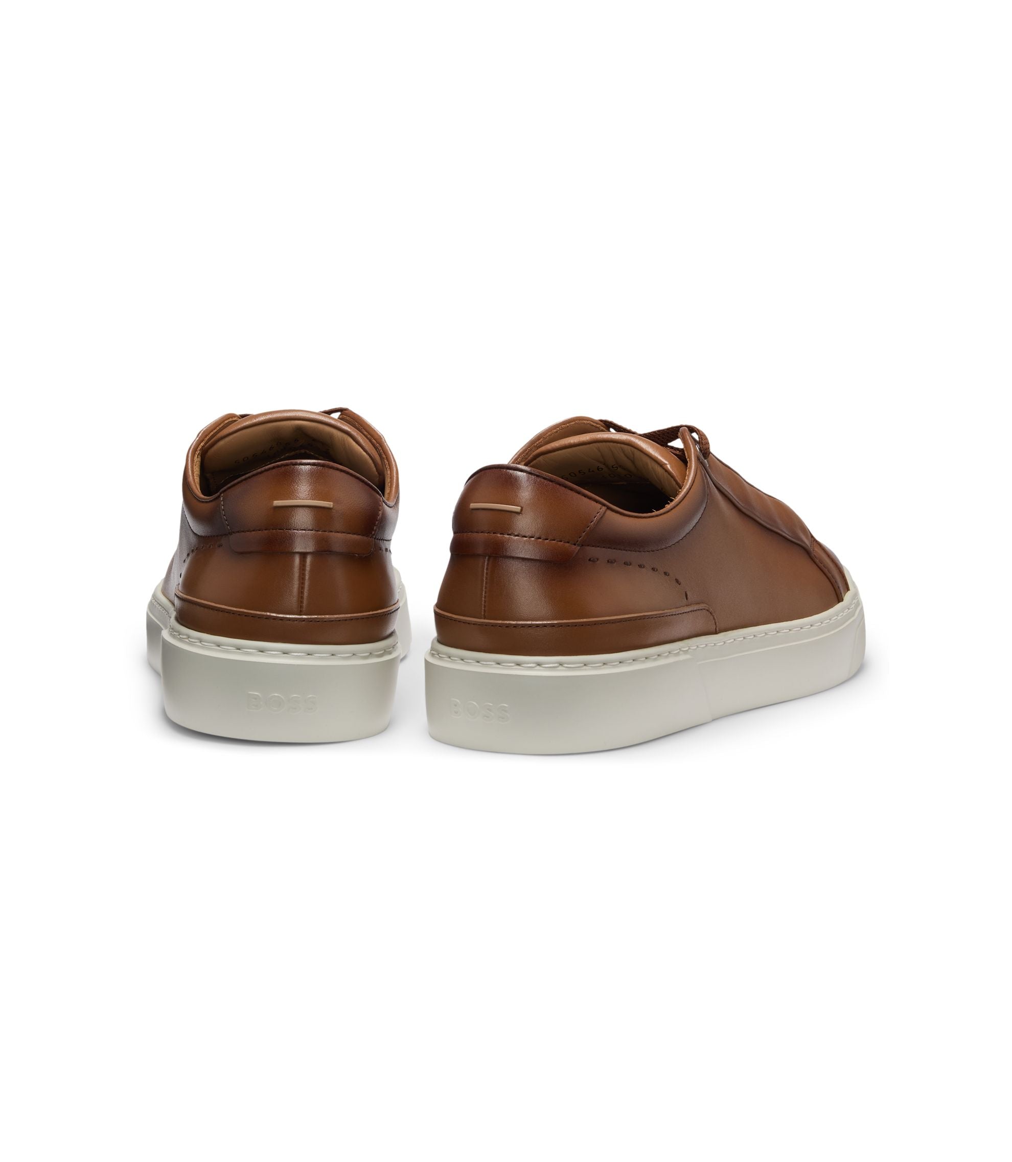 Boss Gary Trainers With Hidden Laces Brown Brown