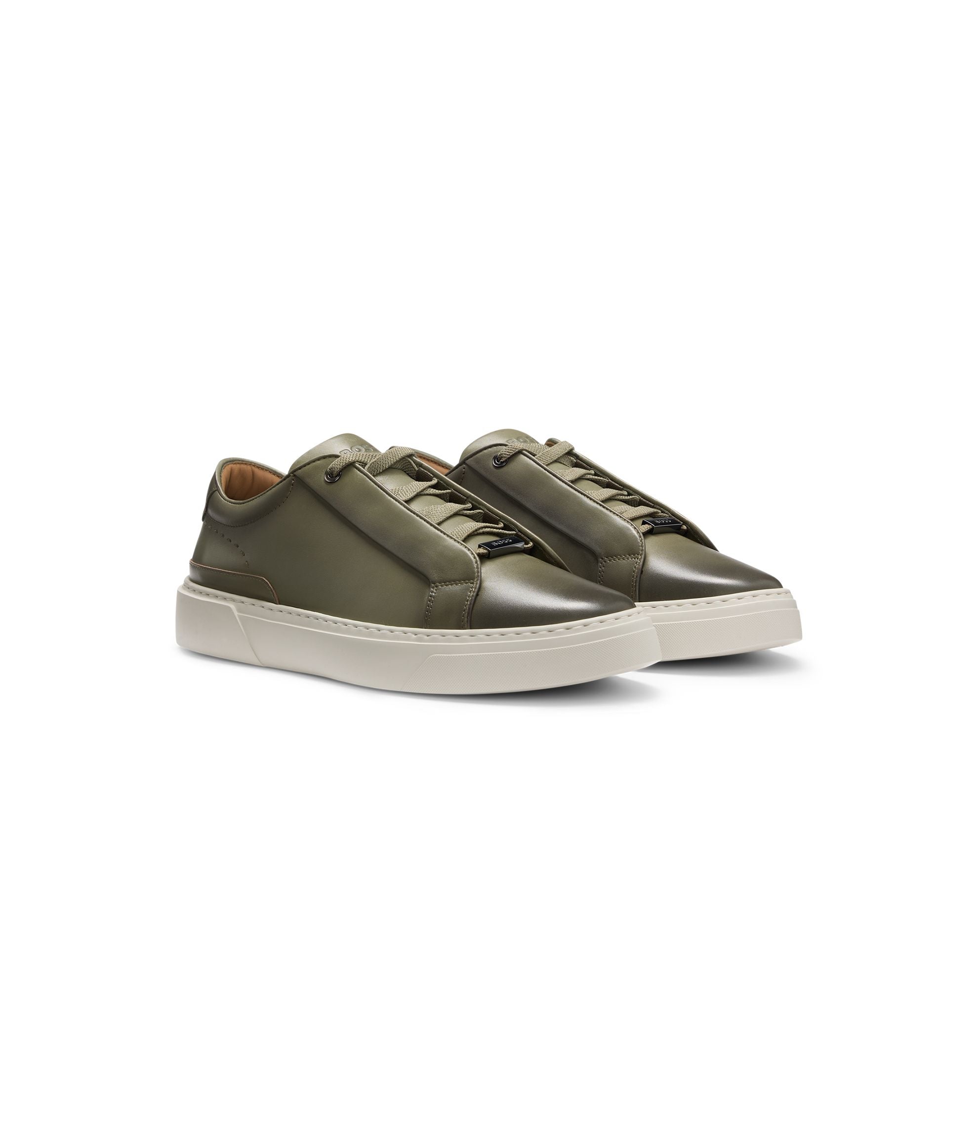 Boss Gary Trainers With Hidden Laces Green Green