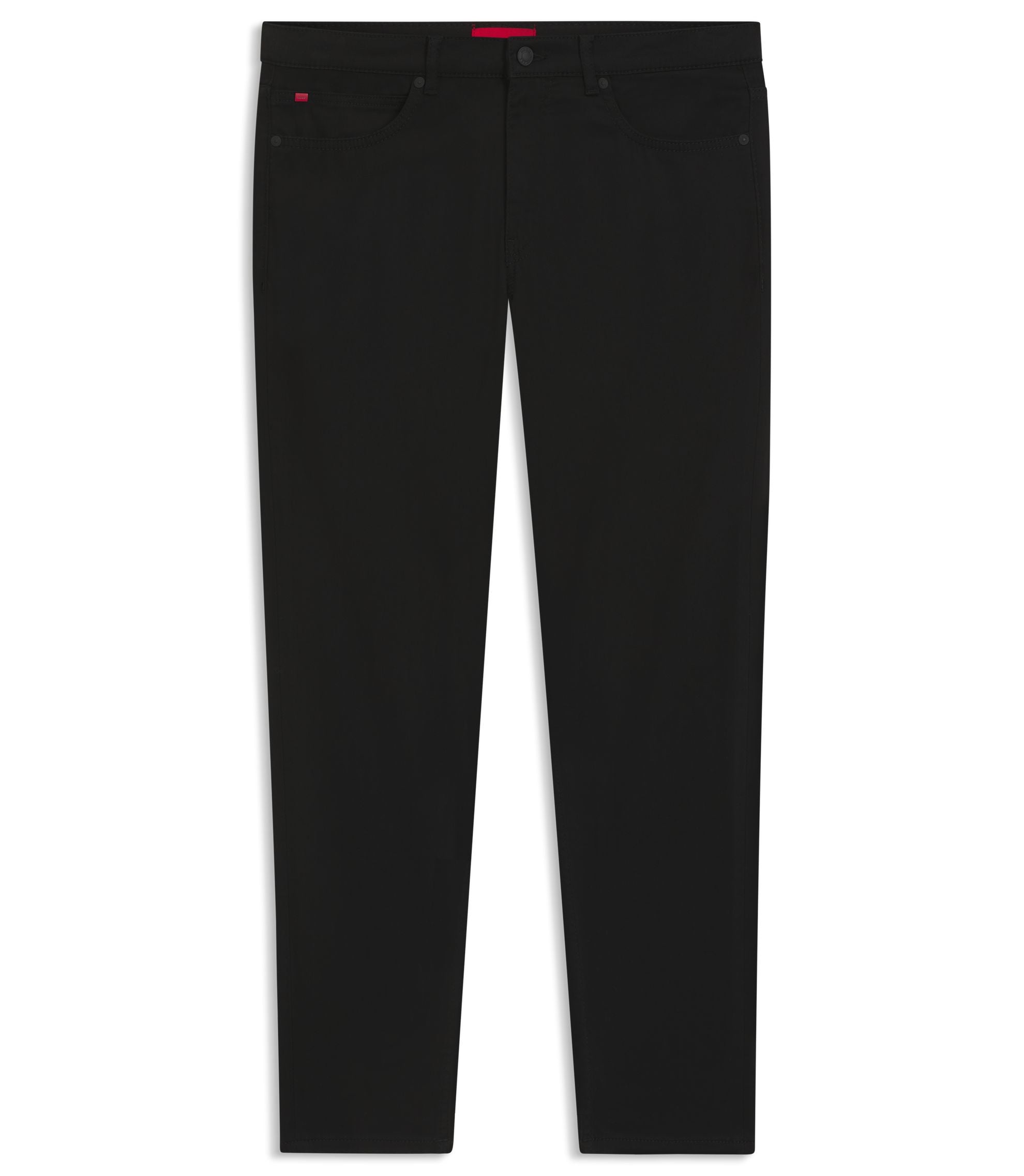 Hugo Black Extra Slim Fit Jeans In Satin Touch Denim Black