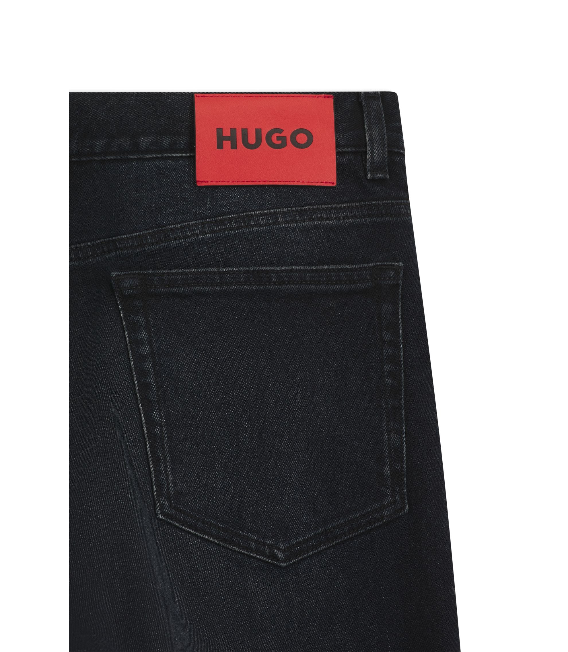 Hugo Dark Blue Slim Fit Jeans In Stretch Denim Dark Blue