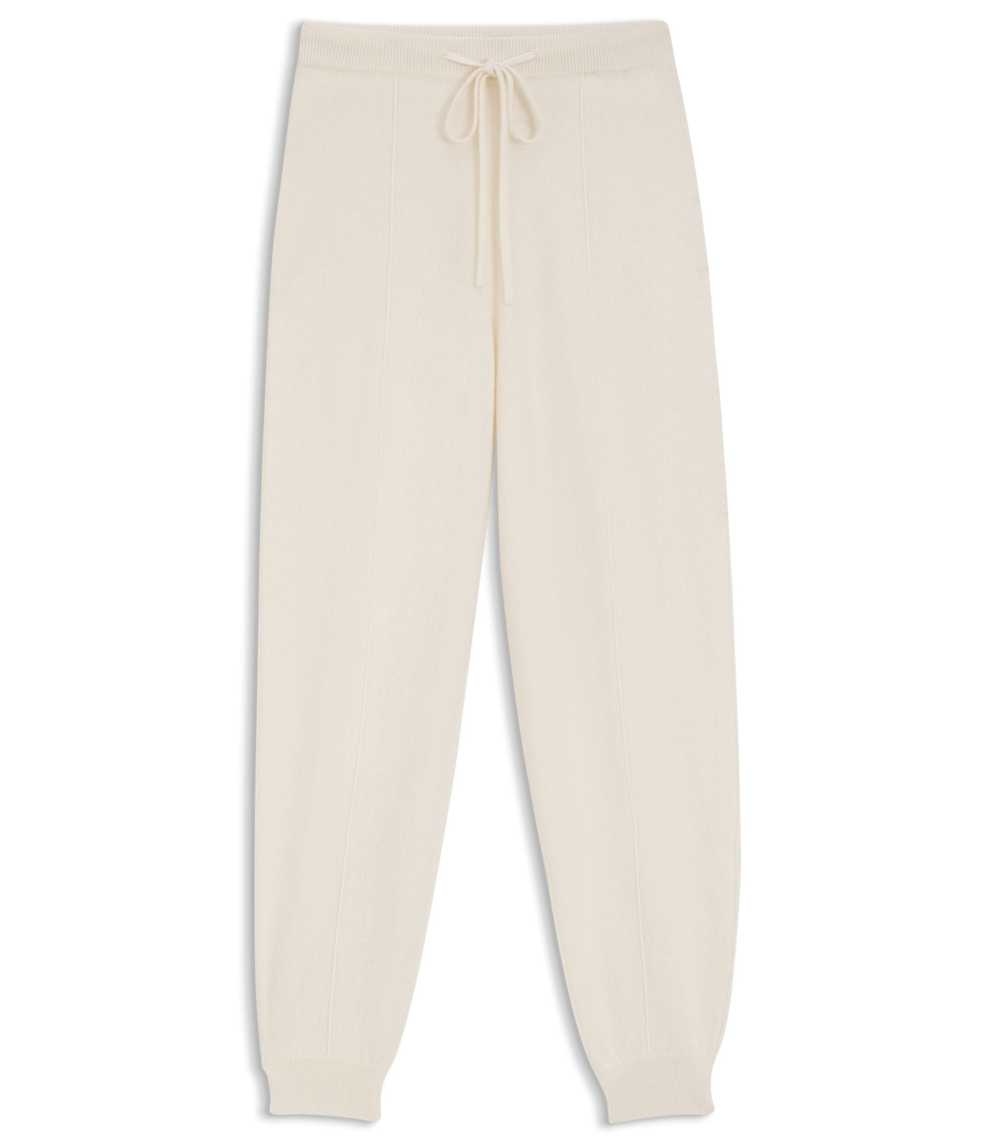 Boss Tapered Fit Track Pants In Cashmere White Women's