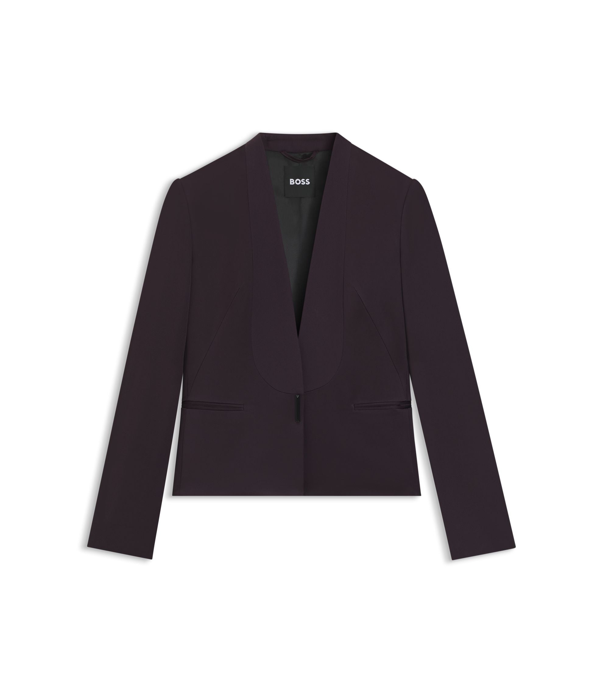 Boss Regular Fit Tuxedo Blazer With Shawl Lapels Light Purple Women's