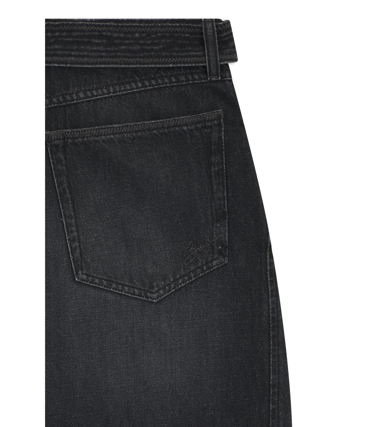 Boss Black Balloon Leg Jeans In Rigid Denim Black Women's