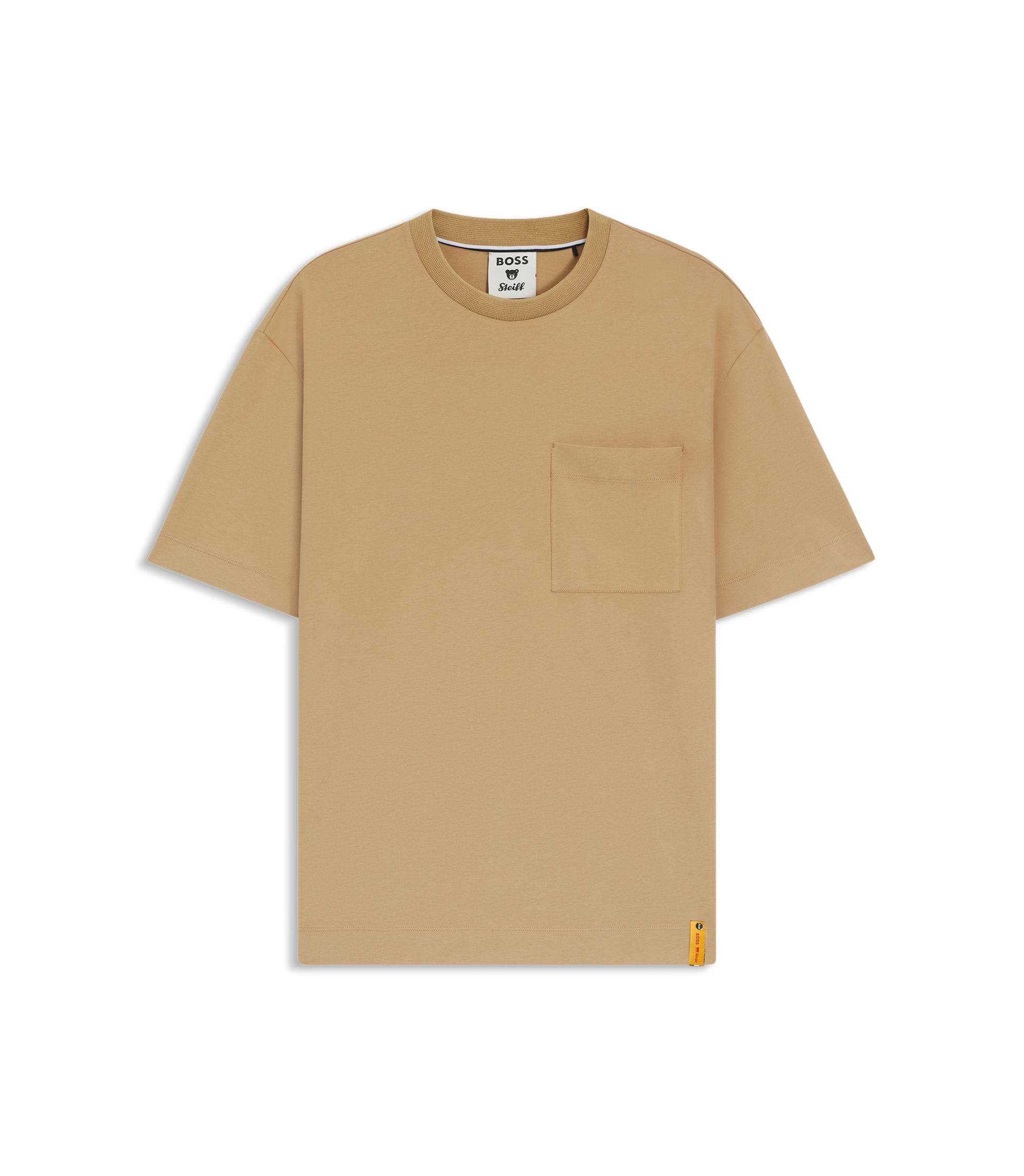 Boss X Steiff All Gender T Shirt In Cotton Beige