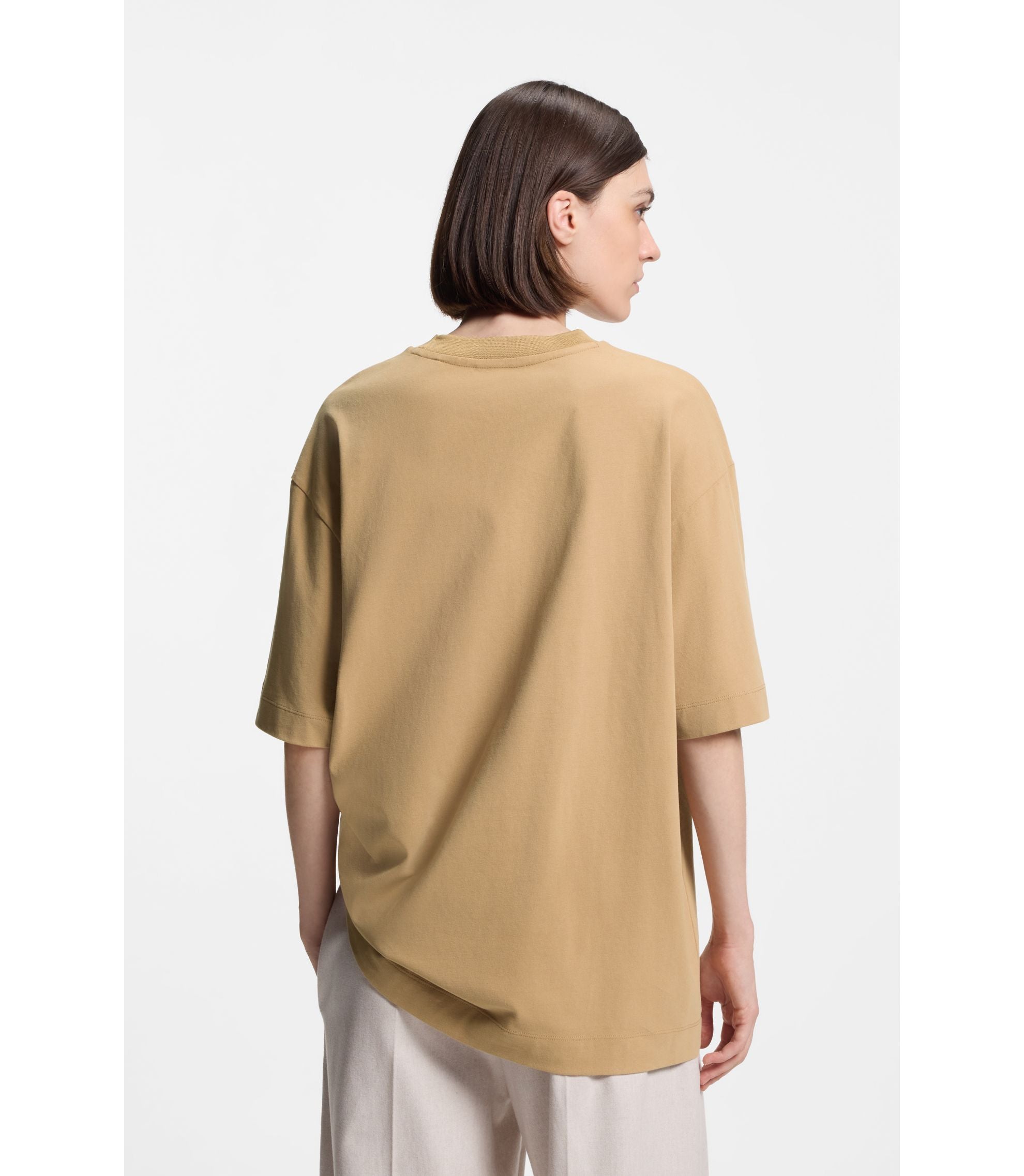 Boss X Steiff All Gender T Shirt In Cotton Beige