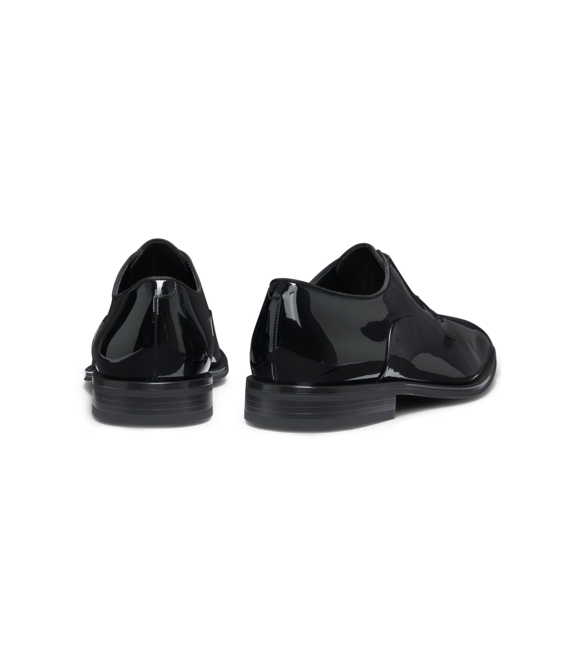 Boss Oxford Shoes In Patent Leather Black Black